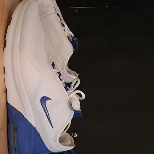 Blue/white Nike sneakers